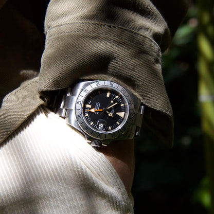 Seiko mod explorer II vintage hommage Steve Mcqueen automatic