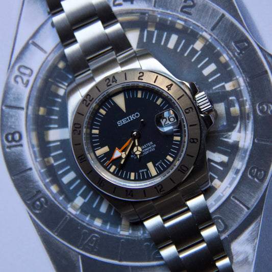 Seiko mod explorer II vintage hommage Steve Mcqueen automatic