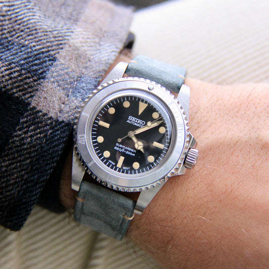 Seiko "Full Ghost Bezel" submariner tribute 5513 automatic diver