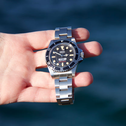 Seiko mod submariner diver hommage COMEX vintage automatic Milsub 5513